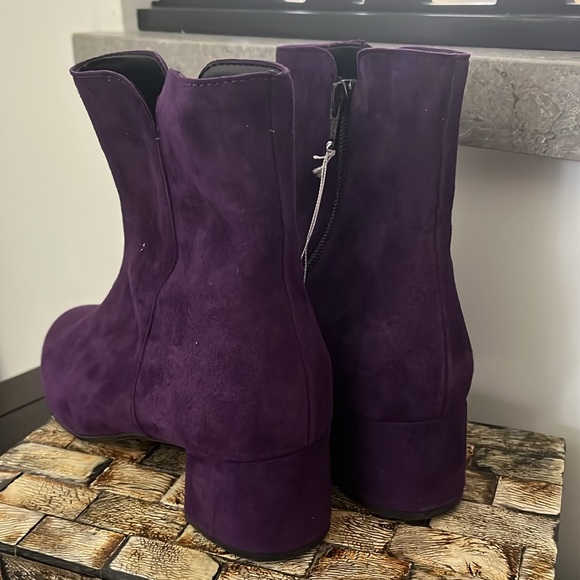 NWT GABOR Samtchevreau Purple Suede Zip-up Ankle Boots - Size 6.5 - Picture 12 of 17